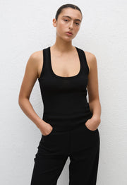 Ribbed Tank - Black - Matteau